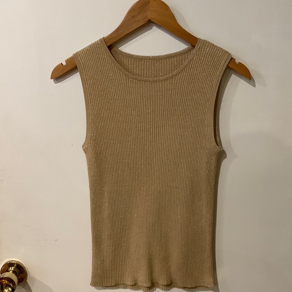 Sparkly Gold Tank Top